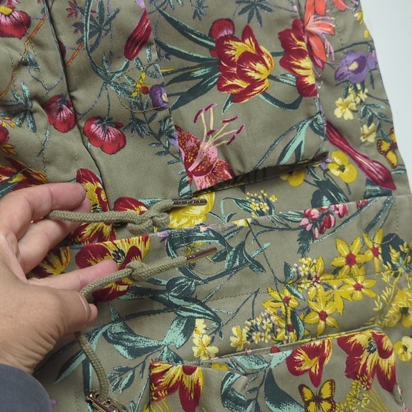 Cottagecore Farmhouse Floral Chore Jacket Utility Gorpcore Women's Size 6 - Picture 5 of 16